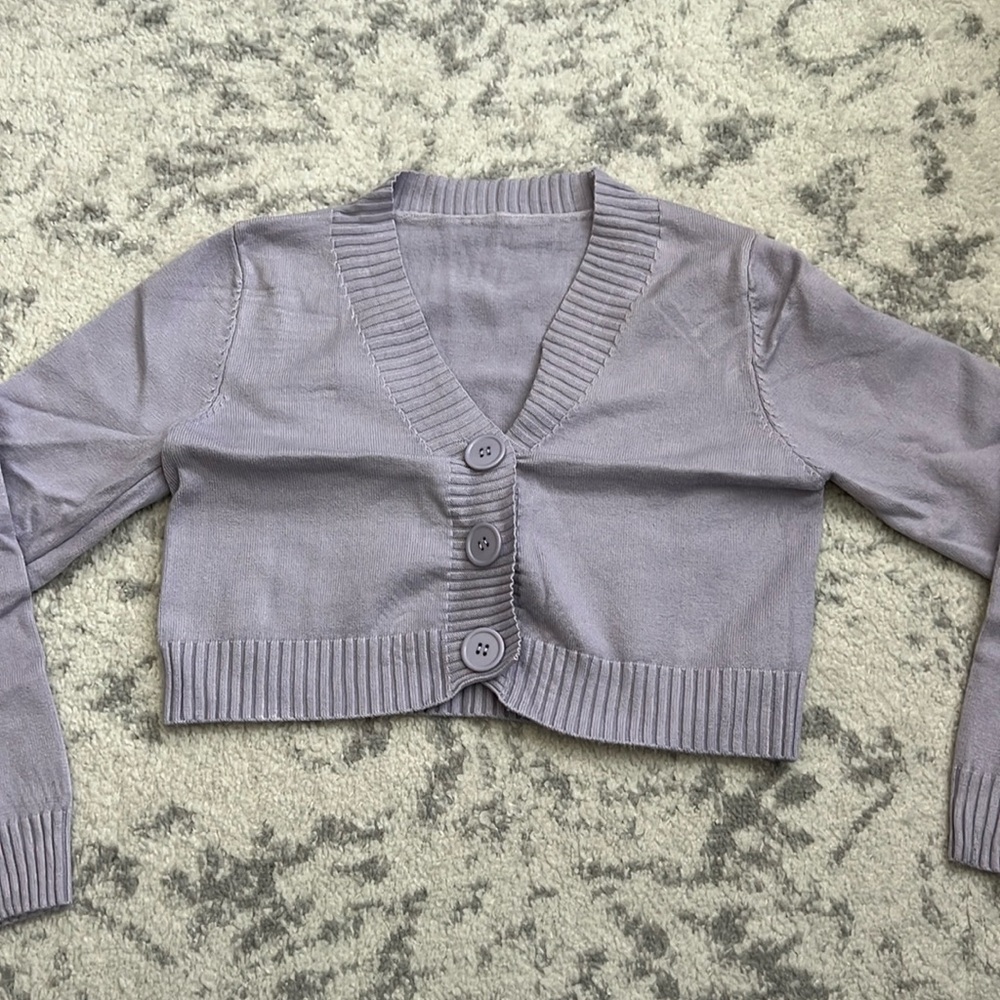 Purple Cardigan